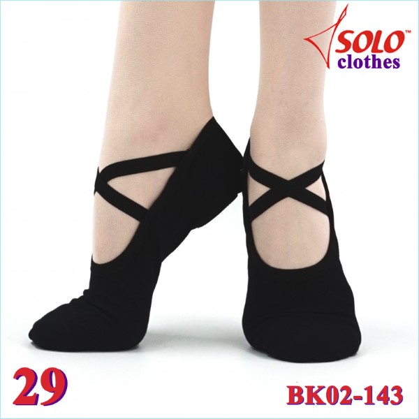 Split Sole Soft Ballet Shoes Solo col. Black s. 29 Art. BK02-143-29